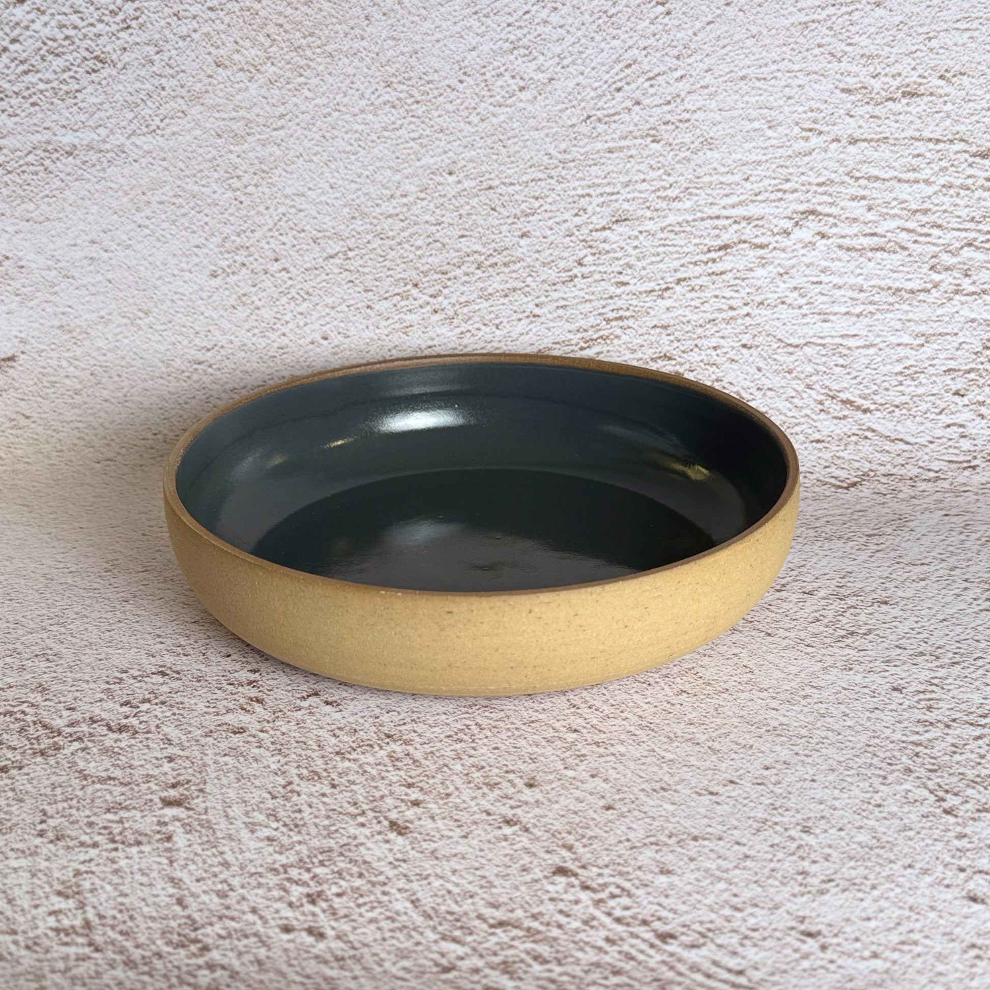 Pasta Bowl - Warm Brown Stoneware / Slate Grey Gloss